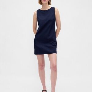 GAP linen blend mini shift dress